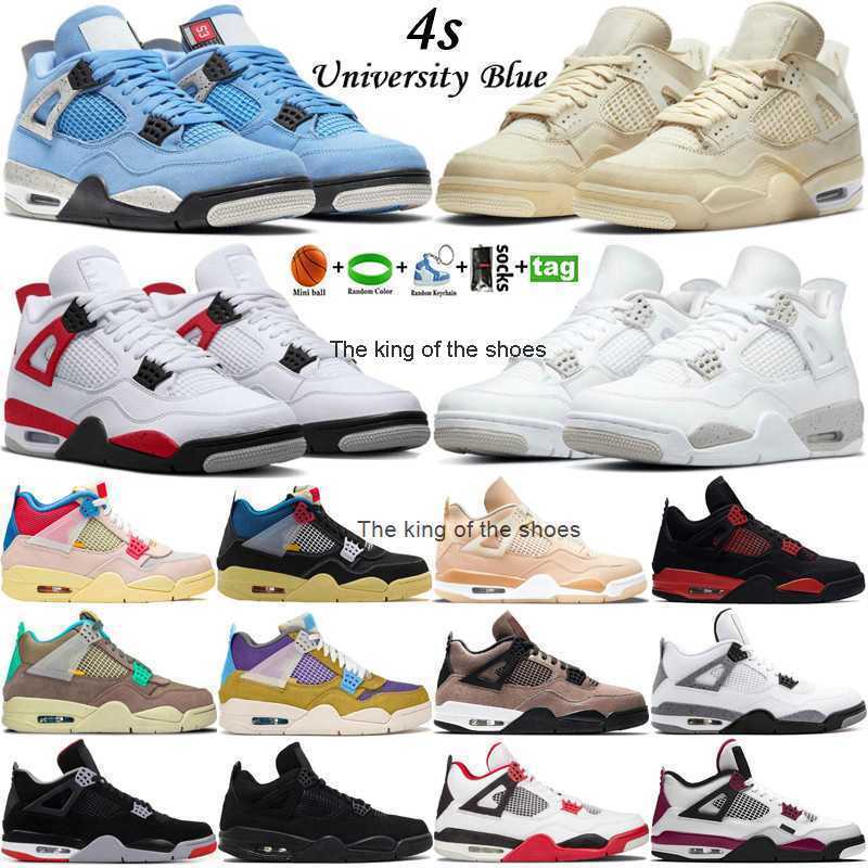 

2023OG J4s OG2023 OG 2023 Mens Jumpman 4 OG 4s Basketball Shoes University Blue Sail Violet Oreo Red Cement Military Black Canvas Cool Grey Men Sports, 16