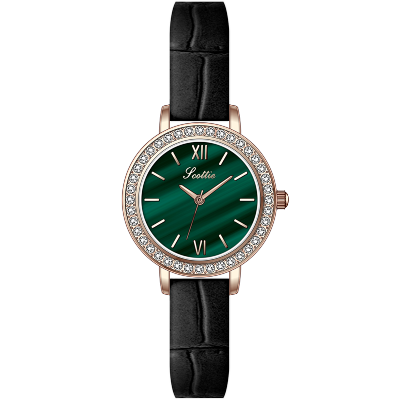

Wristwatches High Quality Precise Japanese Miyota Quartz Movement Women Diamond-bordered Wristwatch Waterproof Drop, Red