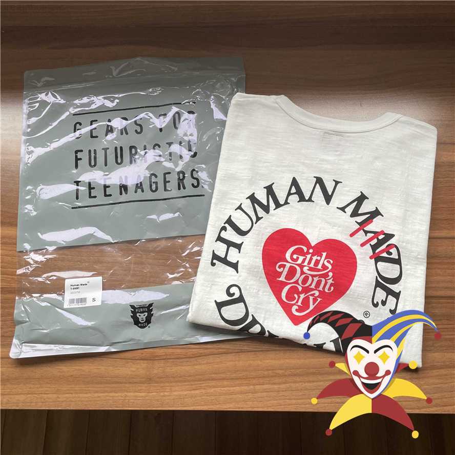 

Red Heart Human Made Girls Don't Cry T Shirt Men Women 1 1 High-Quality Print Human Made Tee Cotton Tops Short Sleeve 0227
