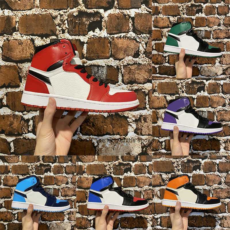 

J4S OGJ4s OG2023 OG Jumpman 1 Basketball shoes Men 1S Fearless Patent Panda OG Bred toe Shadow UNC Reverse Pine green Women Sports Sneakers trainers Eur, 15