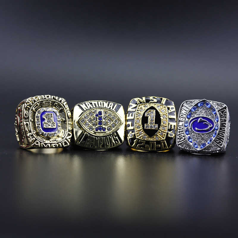 

4 Penn State University Netanyahn Lions Ncaa Championship Ring Set