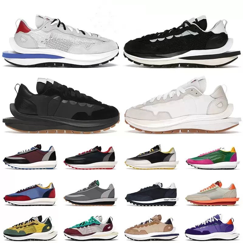 

Waffle VaporWaffle LDWaffle Running Shoes Women Mens Clot Fragment Undercover LDV Sports Sneakers Pegasus Black White Gum Nylon Sail casual shoe Trainers Runners, Box
