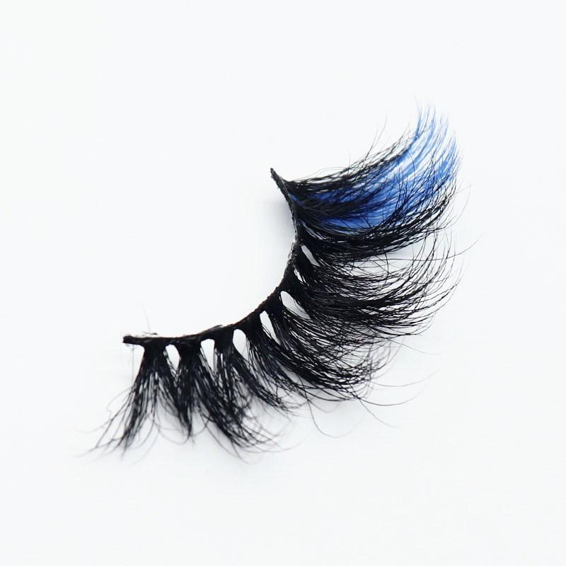 

False Eyelashes Colored Natural Real Mink Fluffy Style Eye Lash Extension Makeup Cosplay Colorful Eyelash