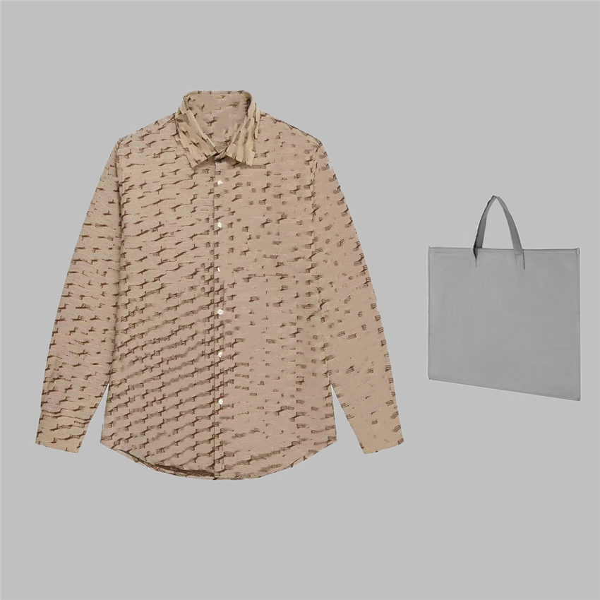 

Casual Men's Shirt 2023 Balencaigaity Fashion brand business work travel holiday Couples Spring and summer slim long-sleeved Shirt 01-032