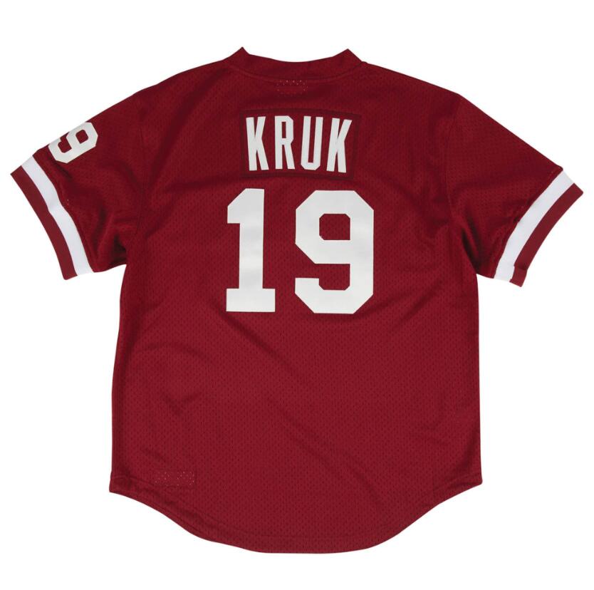 

Stitched Baseball Jerseys 19 John Kruk Mitchell Ness jersey 1991 Men Women Youth S-4XL retro jersey