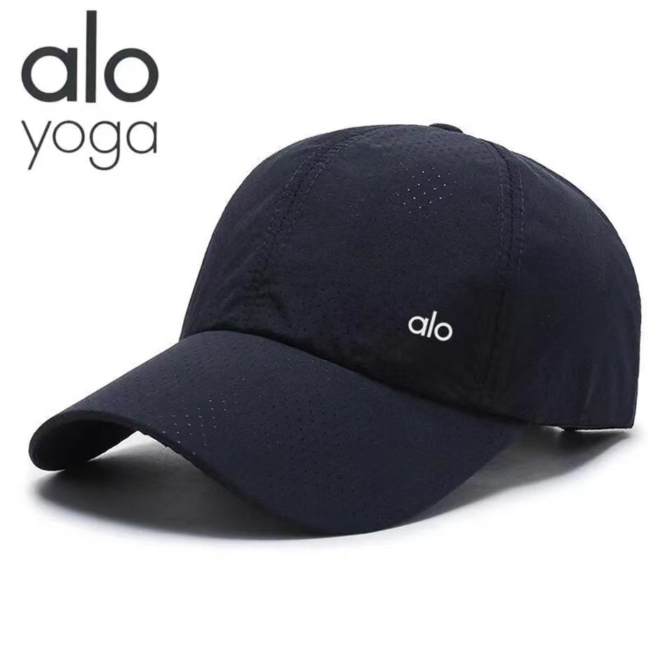 

Alo Yoga Baseball Caps Men's And Women's ball cap Fashion Quick-drying Fabric Sun Hat Caps Beach Outdoor Sports Solid, Grey