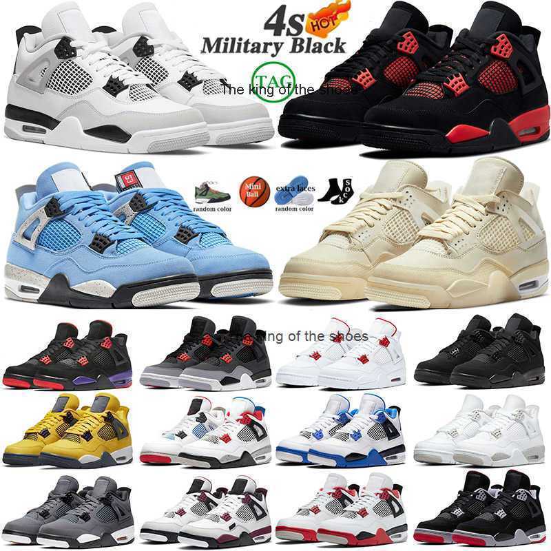 

J4S OGJ4s OG2023 OG 4s Military Black J4 Jorda Jordam 4 Basketball Shoes IV Mens Womens Jumpman 4 Midnight Navy Military Black Cats Sneakers, 27