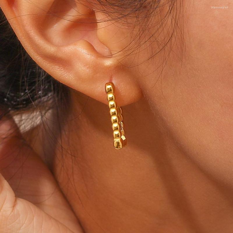 

Hoop Earrings Square Geometric For Women Rectangular Gold Metal 2023 Hollowed Out Cookie Shape