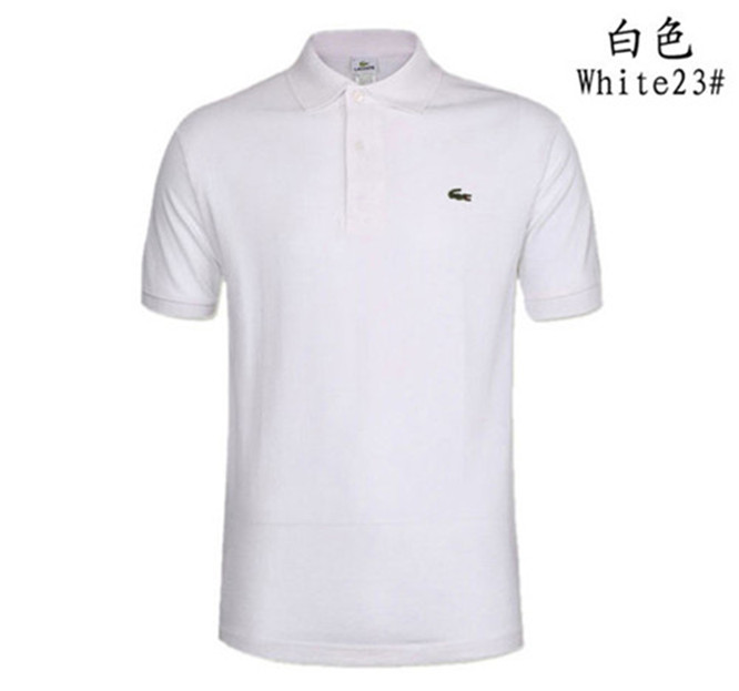

wholesale summer luxury French men T-shirt Designer Polo shirt High Street Embroidery Lacoste print clothing mens brand Polo shirt Euro size 10 11  6XL