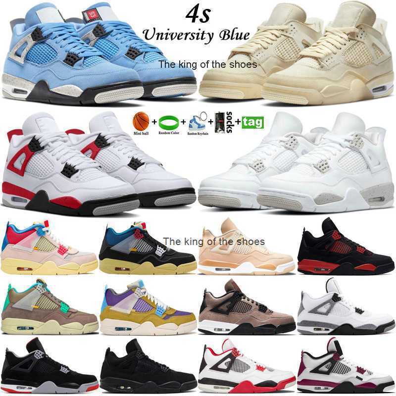 

J4S OGJ4s OG2023 OG 2023 Mens Jumpman 4 OG 4s Basketball Shoes University Blue Sail Violet Oreo Red Cement Military Black Canvas Cool Grey Men Sports, 35