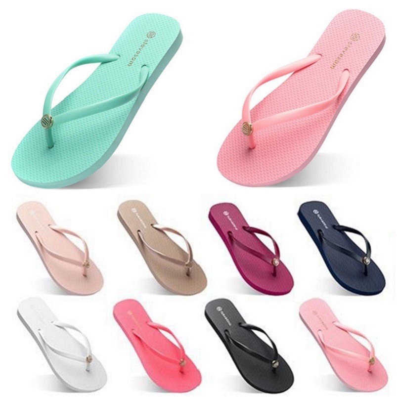 

fashion Slippers Women Beach shoes Flip Flops green purple navy red Black pink Blue brown summer sport sneaker 35-38, Color#2