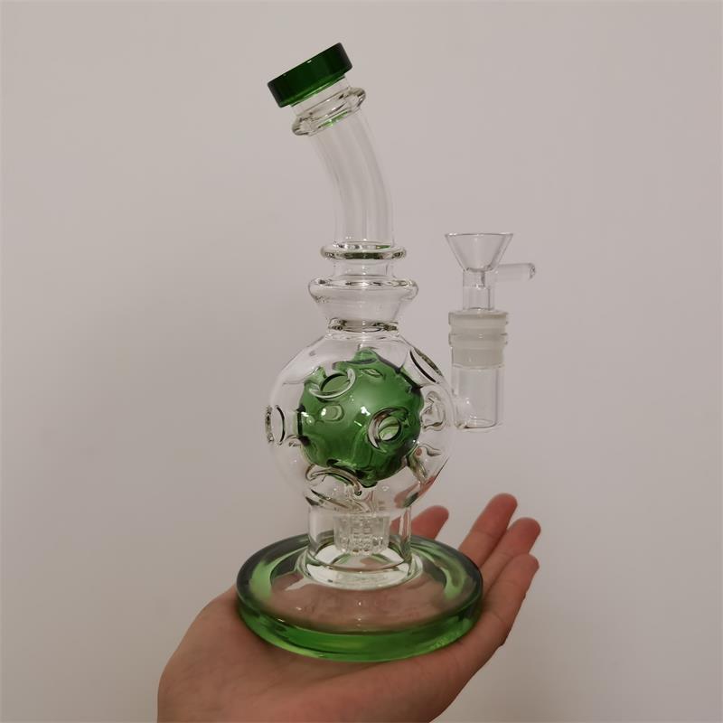 

New 21cm Tall Sturdy Bong Fab Egg Recycler Oil Rigs with 14.4MM Joint Functional Water Pipes