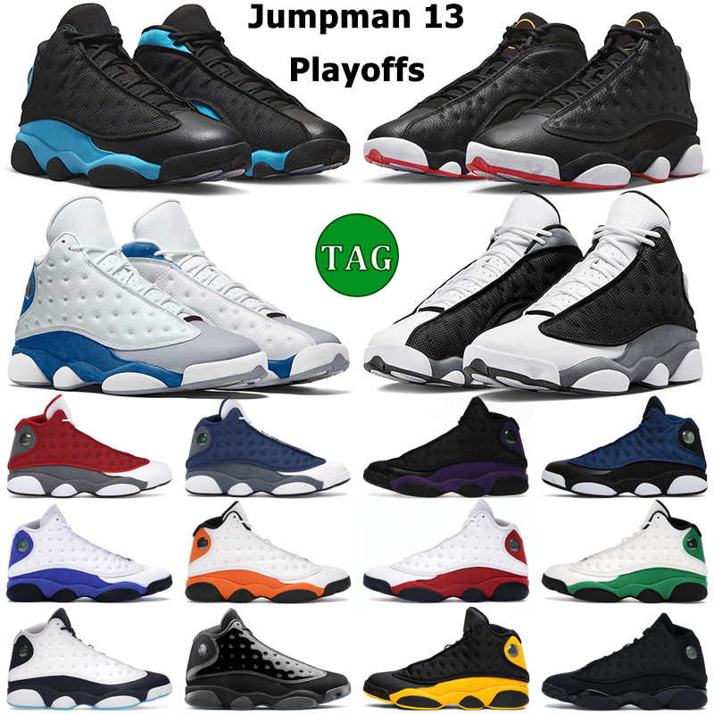 

2023 Playoffs 13 13s men basketball shoes Black Cat Flint University Blue Court Purple Lucky Green Hyper Royal Obsidian mens trainers outdoor sports sneakers