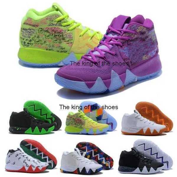 

J4s OG2023 OG Kyrie Men Basketball Shoes 4 4s Confetti Ankle Taker Halloween Bhm Equality Mamba Light Purple 2022 Man Classic Trainers Sneakers, White