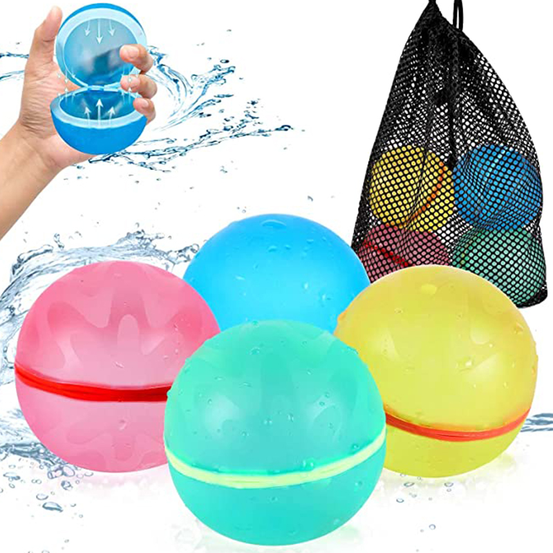 

Water Balloon Water Bomb Splash Balls Toys Reusable Water Balloons Garden Game For Kids Playing Water Toys Game Dropshipping, Multicolor
