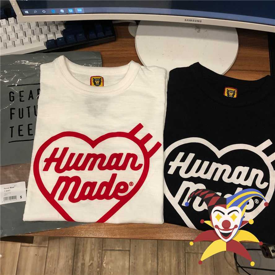 

Girls Don't Cry Human Made T Shirt Flocking Slub Cotton Men Women T-shirt Human Made Tee Tops 0227