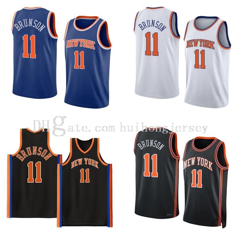 

Basketball Jerseys Jalen Brunson 2022-23 season white black city Men Women Youth jersey, With logo8