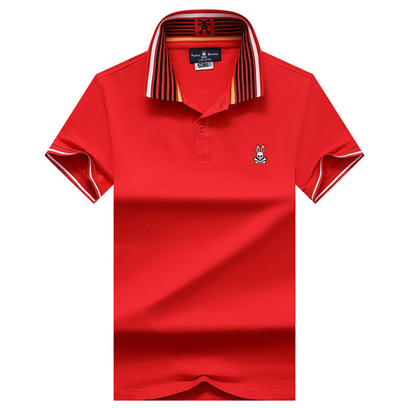 

Mens fashion POLO shirt casual T shirt psychological rabbit print summer short sleeve high-quality brand breathable couple cotton 5 color top, Customize