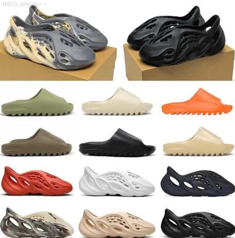 

Yezzzy Runner Slippers Slide Yezzzies Sandals Sneakers Yeezzy Yeezie Designer Pure Onyx Ochre Bone Sand Woman Women Men For Slider, 22