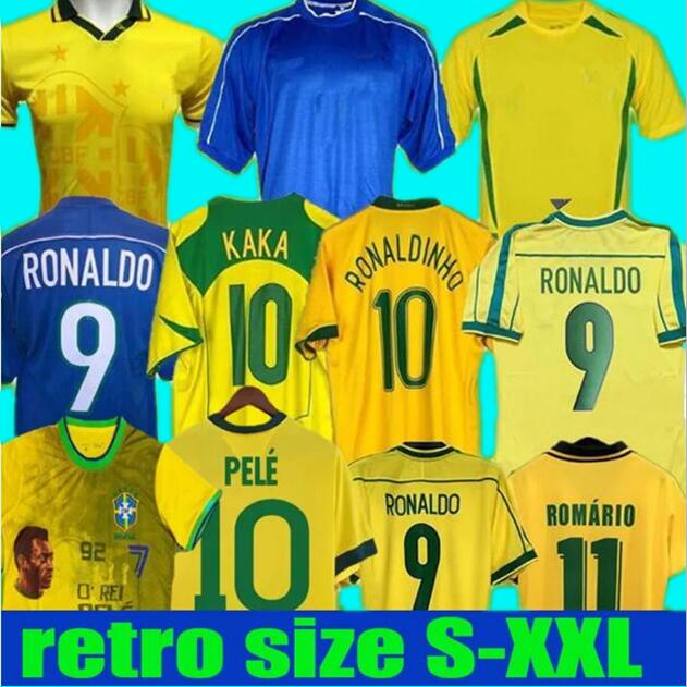 

1970 1978 1998 retro Brasil PELE soccer jerseys 1957 2002 Carlos Romario Ronaldo Ronaldinho shirts 2004 1994 BraziLS 2006 1982 RIVALDO ADRIANO KAKA 1988 2000 2010, 22-23 away
