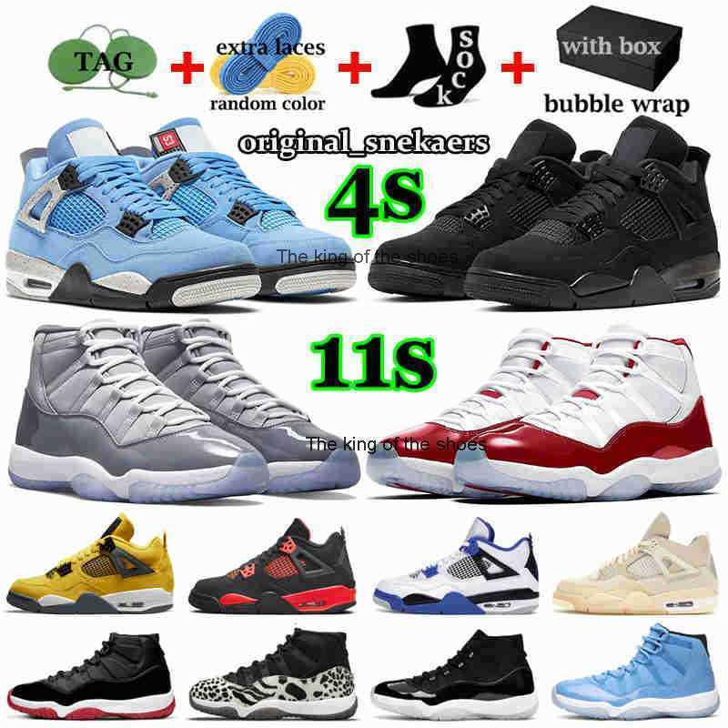 

J4s OG2023 OG With Box Jumpman jordon 4 Men Basketball Shoes 11 Mens Womens Sneakers jorda 4s Black Cat Infrared Cactus Jack Cool Grey 11s Bred, 4s tour yellow
