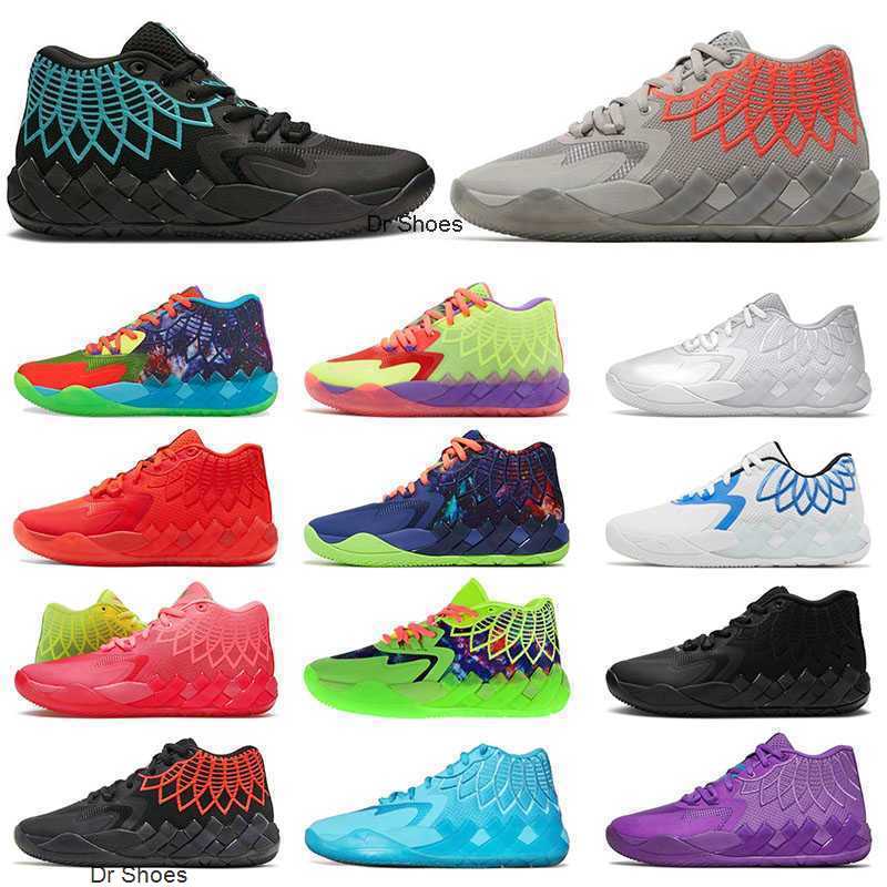 

OG Roller Shoes Brand Discount Lamelo Ball Shoe MB 01 Rick And Morty Mens Basketball Shoes Queen City Rock Ridge Red Buzz Purple White, Galaxy 1
