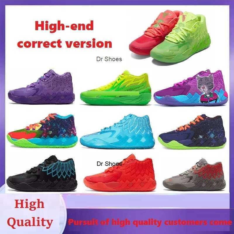 

2023 Melo basketball shoes High quality lamelos mb 1 Rick and Morty mens basketballs shoes Queen City buzz city lamelo ball shoe melos mb1