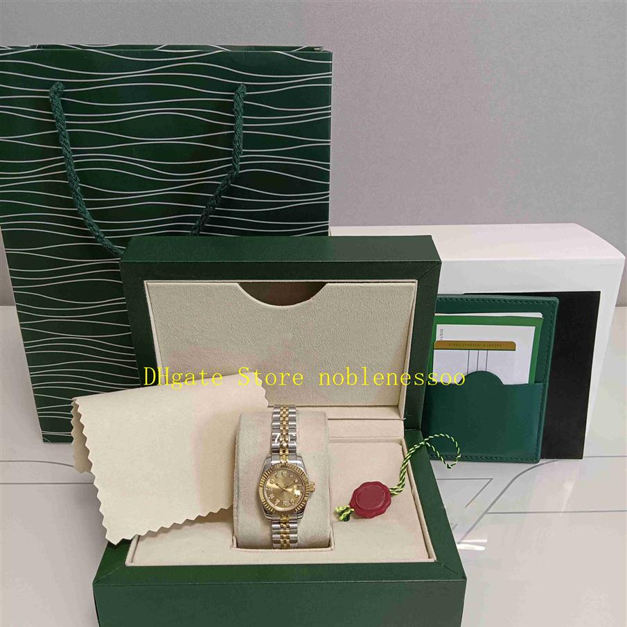 

With Original Box Ladies Watch Women's 26mm Champagne Diamond Dial 279173 Steel 18k Yellow Gold Jubilee Bracelet Automatic Me184P, 01