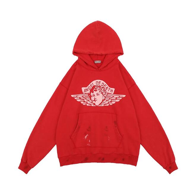 

Men's Plus Size Hoodies & Sweatshirts Wash print loose hoodie men women