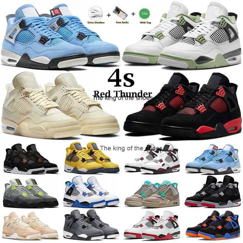

2023OG J4s OG2023 OG Jumpman 4 Retro Men Basketball Shoes 4s Military Black Cat Universitys Blue Women Oreo Sneaker Tour Yellow Sail Kaws Purple Metallic, 24
