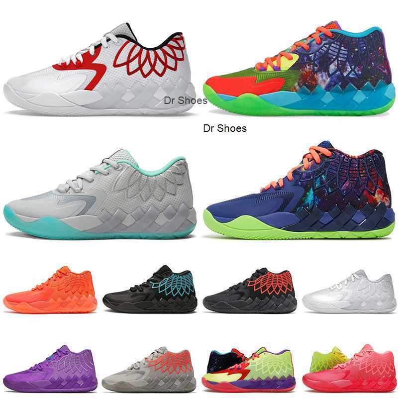 

LaMelo Ball 1 MB.01 Men Basketball Shoes Pumps Black Blast Buzz City LO UFO Not From Here Queen City Rick and Morty Rock Ridge Red Mens, A#1 rick and morty 40-46