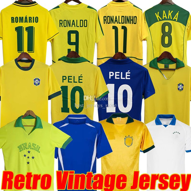 

Brasil retro soccer jerseys PELE Ronaldo 1970 57 58 85 88 91 93 94 98 00 02 04 12 Ronaldinho KAKA R. CARLOS camisa de futebol BraziLS RIVALDO classic vintage football shirt, Baxi 1978 home