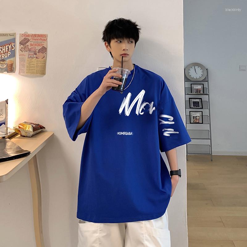 

Men' T Shirts Vintage Letters Graffiti T-Shirts For Men Tops Trend Couples Oversized Streetwear Korean Fashion Casual Clothes Grunge Y2k, Black