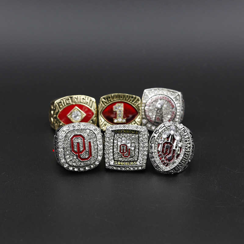 

6 Oklahoma State University Foot Runner Championship Ring Set Ou Rings