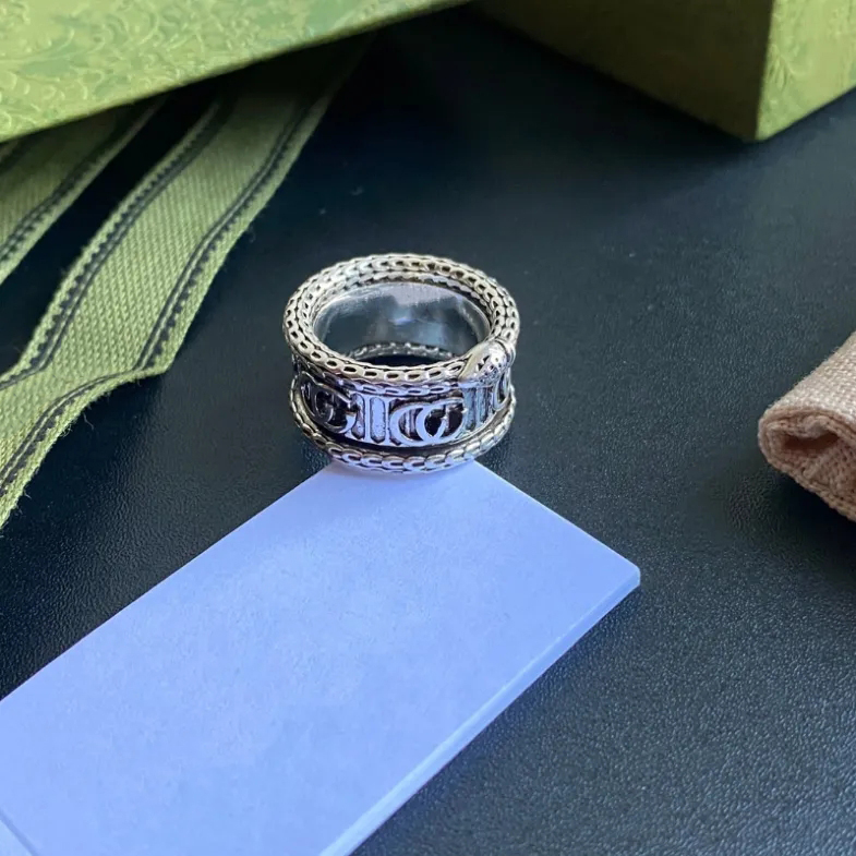 

High end design ring designer Jewelry Charm Selection woman mens Friendly Fashion Silver plated never fade Luxury wedding jewelry With Box