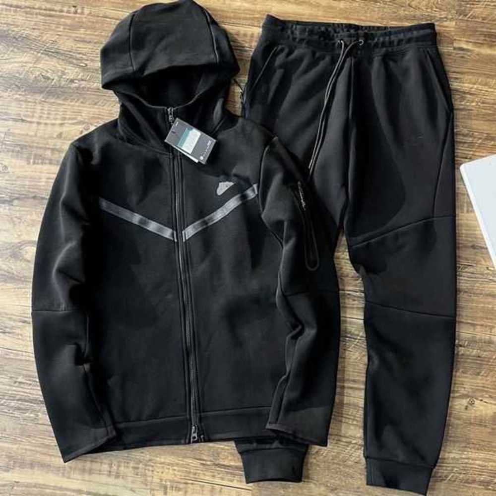 

Designer Tech Fleece Tracksuit for Men and Women - Stylish Sportswear with Hoodie, Zipper and Casual Sweatpants, Coat+pants 3