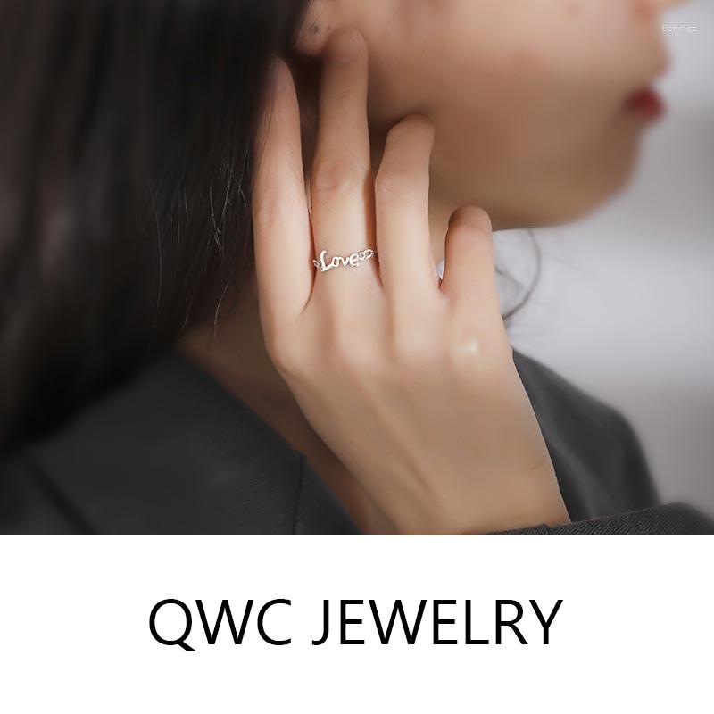 

Wedding Rings Original 925 Sterling Silver Love Tassels Korean Fashion Trendy Woman Jewelry 2023 Gift For Girlfriend Female