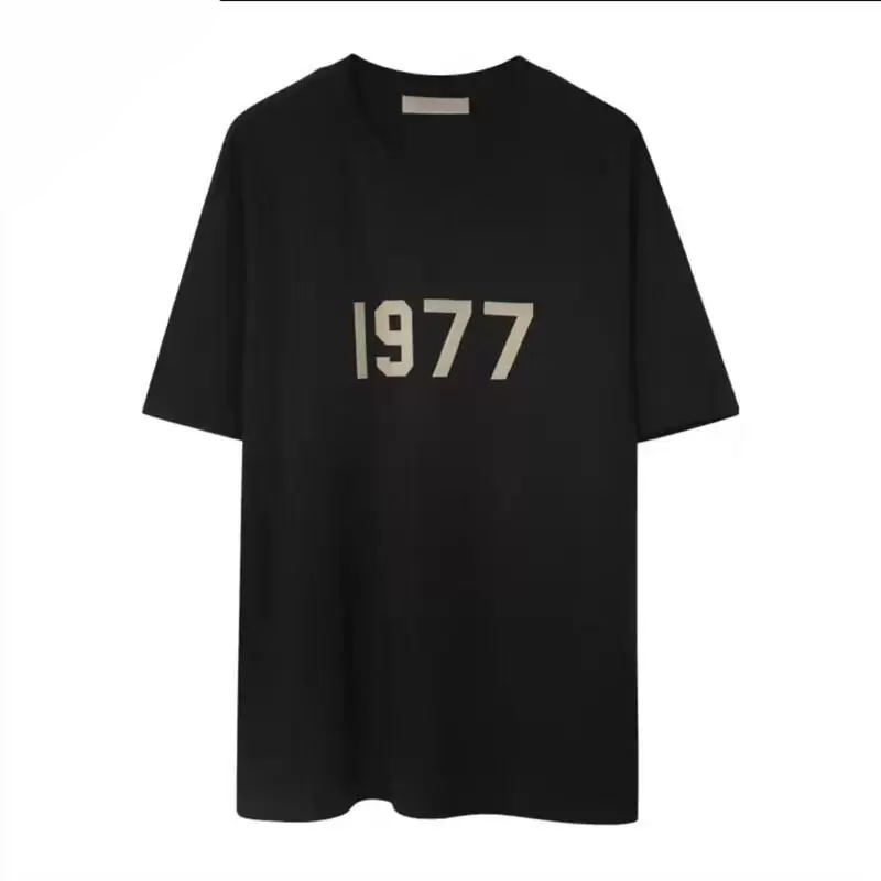 

1977 Felted Letterings T-shirts Mens T Shirts Casual Oversize Short Sleeve Tee Men Women Hip Hop Streetwear MG220029 758525479
