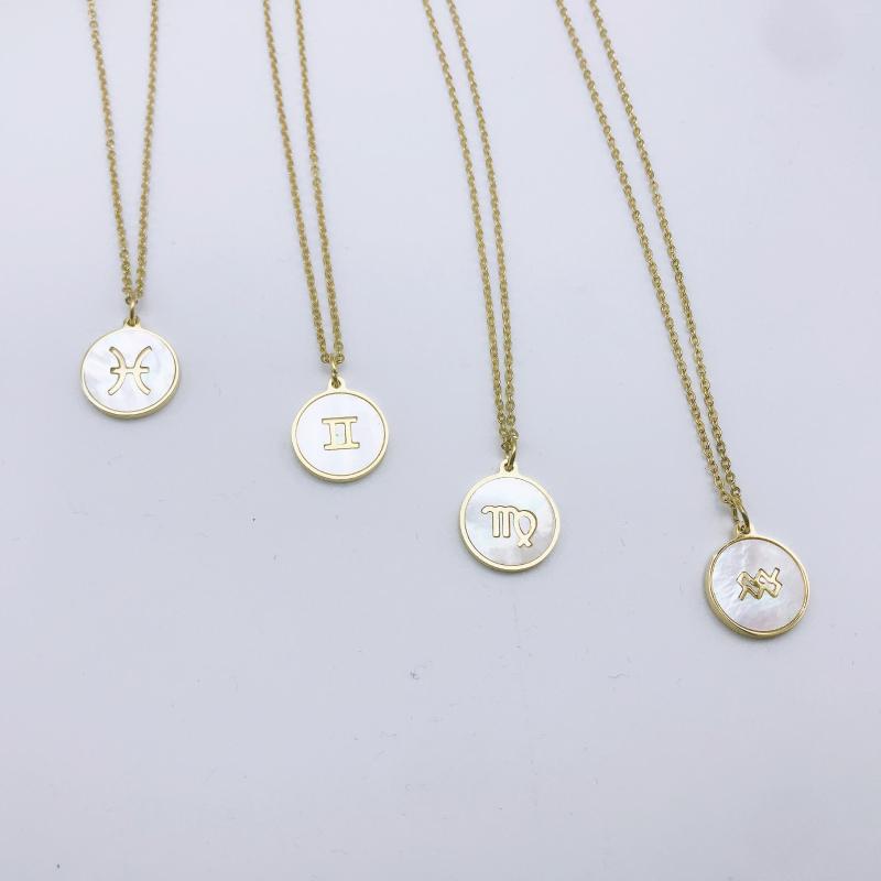 

Chains Yellow Gold Color Metal Simple Necklaces Women Chain Ladies Round Choker Pendant Girls Jewelry