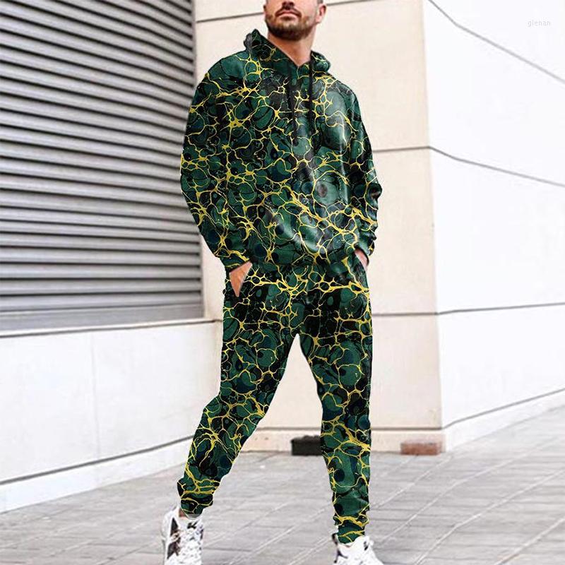 

Men' Tracksuits 2023 Spring Men Fashion Streetwear Two Piece Sets Casual Long Sleeve Hoodies And Pants Mens Leisure Printing Suits, 08 print
