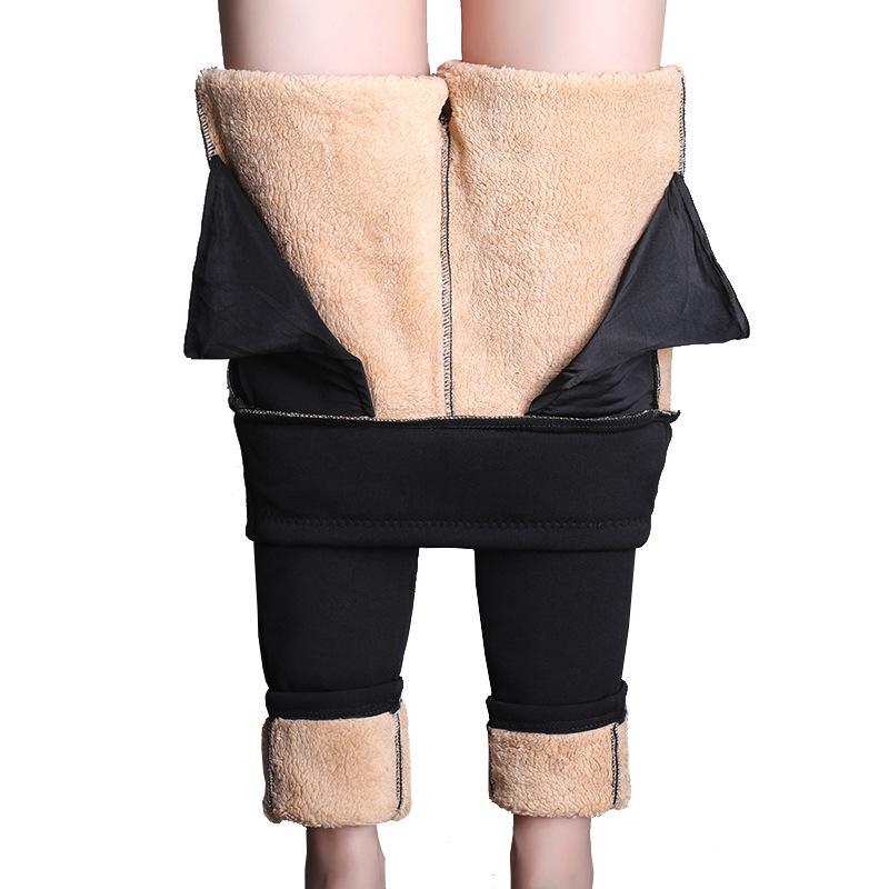 

Women' Pants & Capris #7707 Winter Pencil Women High Waist Black Blue Red Velvet Thick Warm Stretch Trousers Elegant WomanWomen