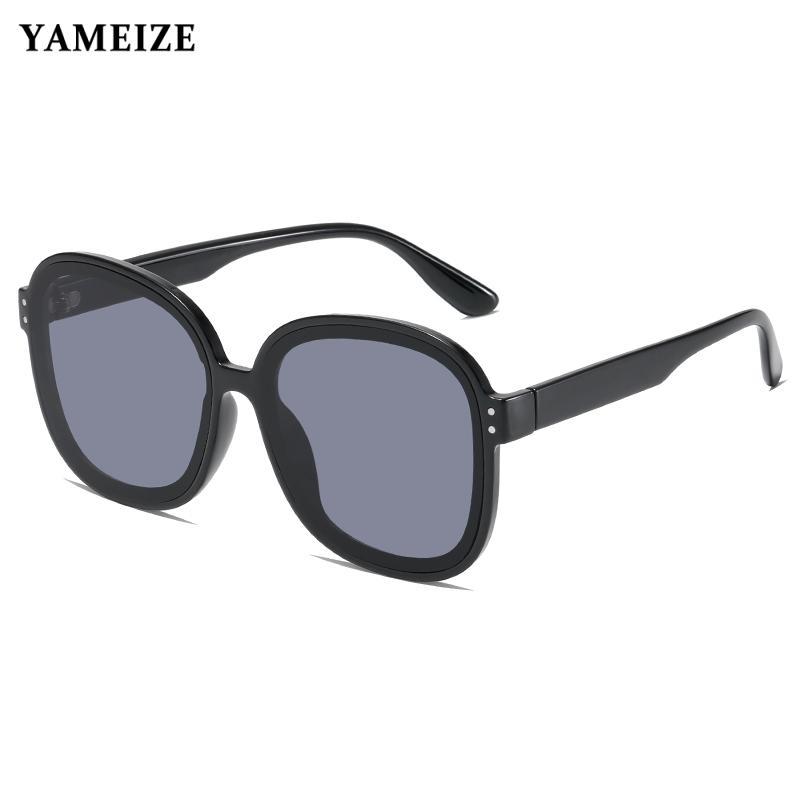 

Sunglasses YAMEIZE 2023 Big Frame Classic Vintage Men Woman Oversized Mirror Out Door Sun Glasses Fashion