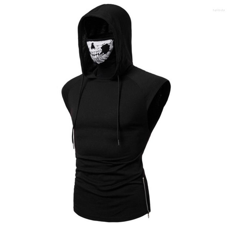 

Men' Hoodies Mens Hooded Vest Plus Size Fashion Sleeveless For Men, Orange