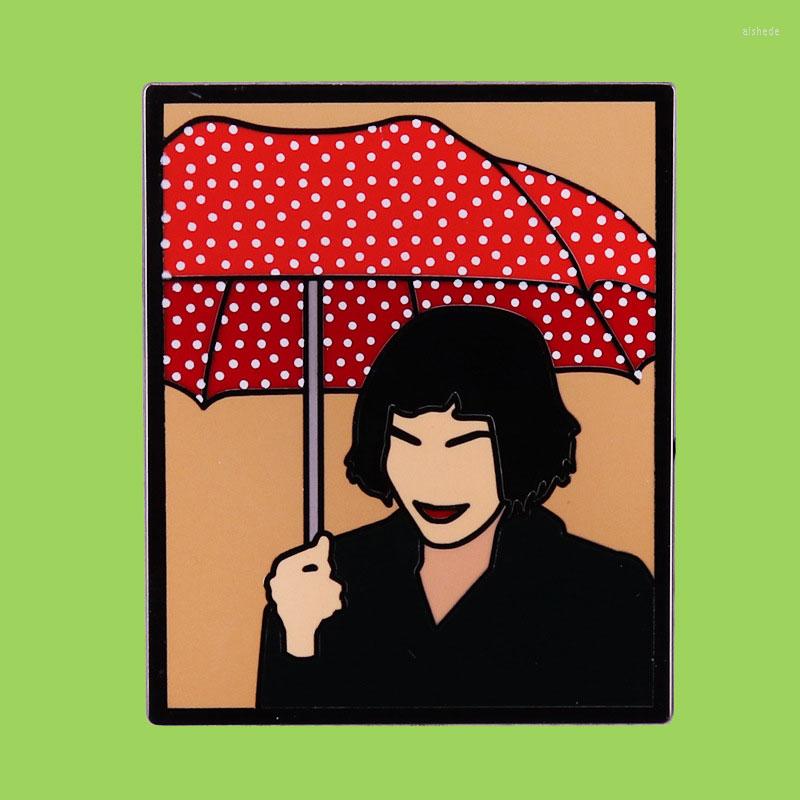 

Brooches French Romantic Comedy Movie Badge Schoolbag Pencil Pouch Decorations Tie Collar Pins Cool Man Fashion Jewelry Gift