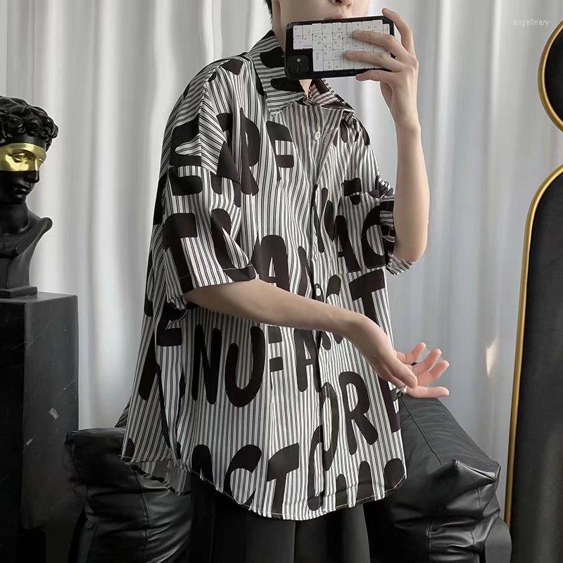 

Men' Casual Shirts Summer Design Niche Short-sleeved Jackets Trendy Tops Half-sleeved, Tnts14