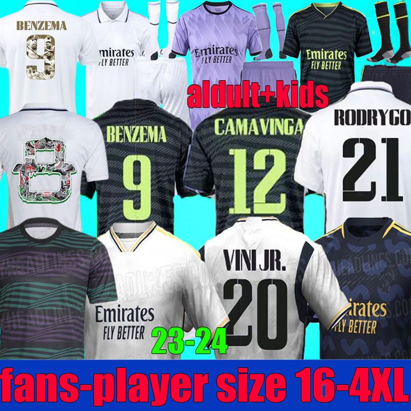 

BENZEMA Finals soccer jerseys special 2022 2023 CAMAVINGA ALABA MODRIC VINI JR football shirt 22 23 24 REAL MADRIDS TCHOUAMENI camiseta men kids kit uniform VALVERDE, 23-24 fans away
