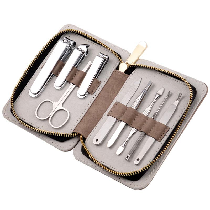 

Nail Art Kits Stainless Steel Clipper Set Professional Manicure Pedicure Cutter Scissors Tools Grooming Kit For Men Women