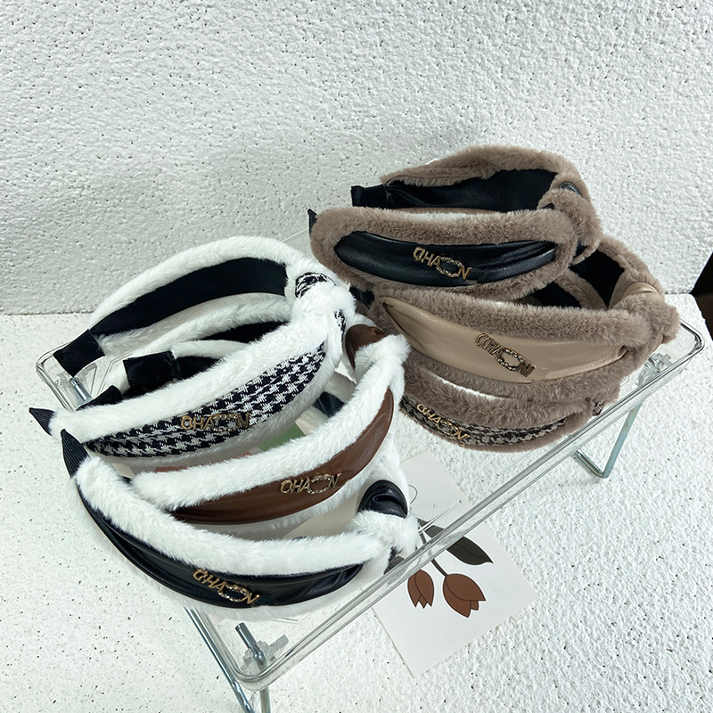 

Classical Luxury Brand Designer Letter Villus Headbands Knit Hair bands For Women Girl Brand Elastic Headband Casual Fashion Headband Head Wrap