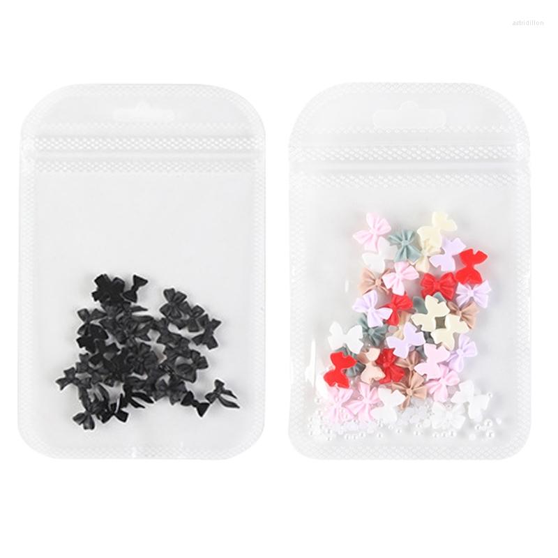 

Nail Art Decorations Sweet Decor 3D Bow-knot Charms Jewelry Tips Bow Sticker For DIY Beauty Craft Ties Making D2TA