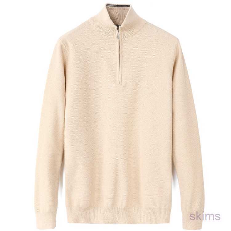 

23ss Men's Sweaters Mens Designer Winter Sweater Men O-neck Casual Pullover Knit Jumpers Zip Long Pullovers Famous Brand Youth Autumn Thicken Asian, Khaki